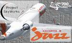 FS2004/FS2002
                  Project SkyWorks AC Jazz Orange Bombardier CRJ-700